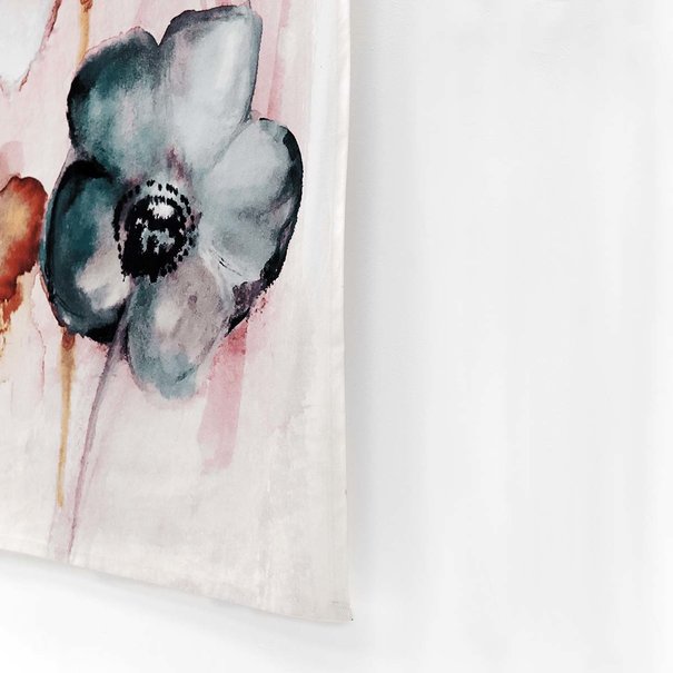 Urban Cotton Wandkleed Flowers in Soft Hues