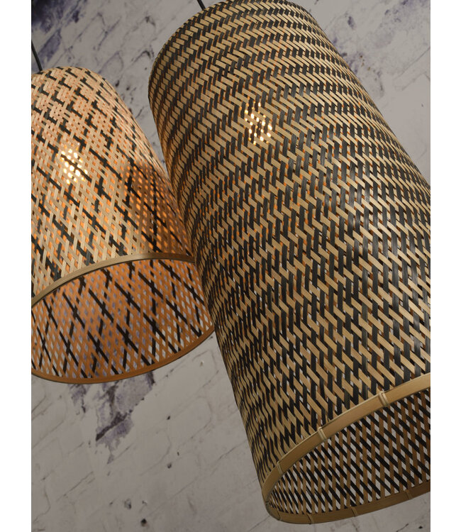Hanglamp Kalimantan Bamboo tapered maat L
