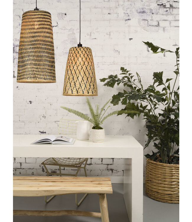 Hanglamp Kalimantan Bamboo tapered maat L