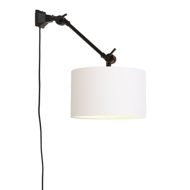 It's about RoMi Plafond/wandlamp Amsterdam S met lampenkap textiel L