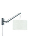 Wandlamp Andes bamboe zwart/kap 32x20cm ecolin. licht, S