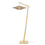 Good&Mojo vloerlamp Bali naturel of zwart met korte arm