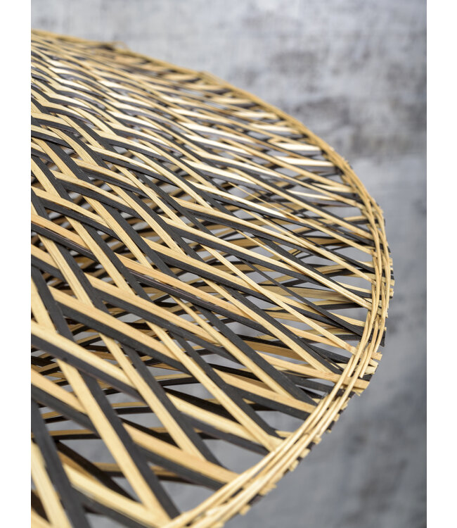 Good&Mojo vloerlamp Bali naturel of zwart met korte arm