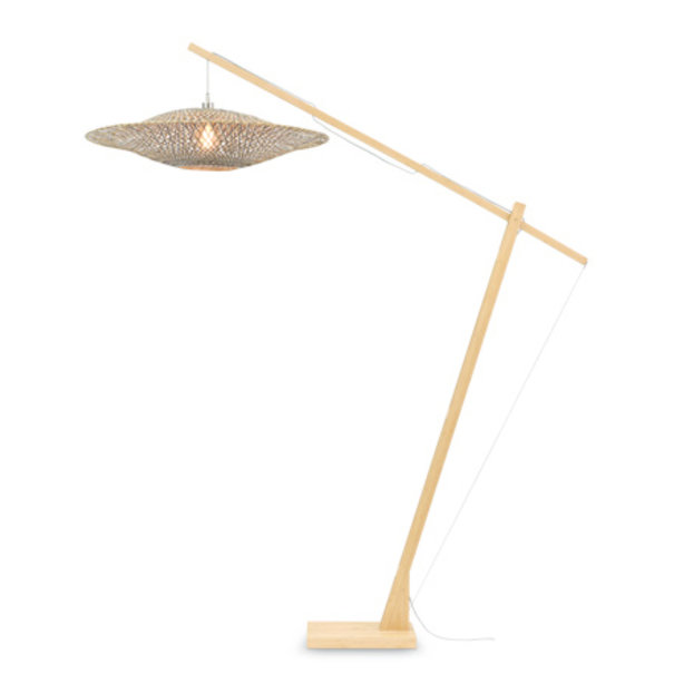 Good&Mojo Good&Mojo vloerlamp Bali met lange, verstelbare arm