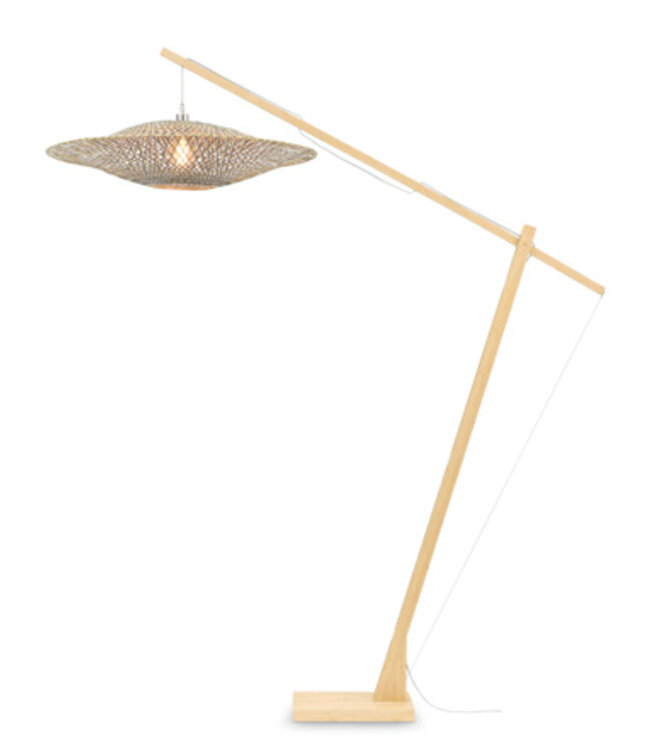 Good&Mojo vloerlamp Bali met lange, verstelbare arm