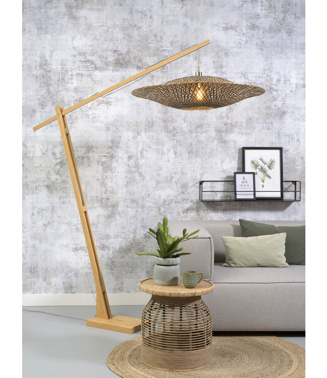 Good&Mojo vloerlamp Bali met lange, verstelbare arm
