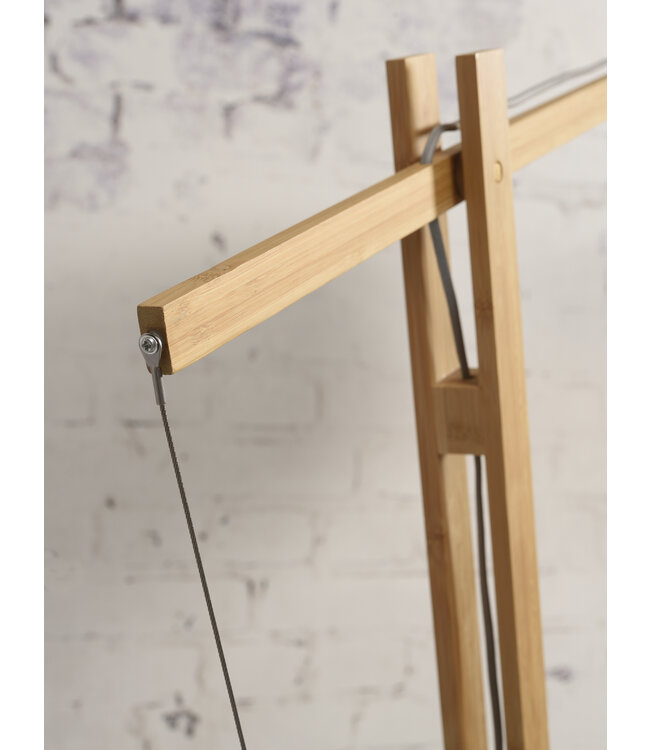 Good&Mojo vloerlamp Bali met lange, verstelbare arm