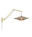 Good&Mojo wandlamp Bali Large naturel of zwart met lange arm