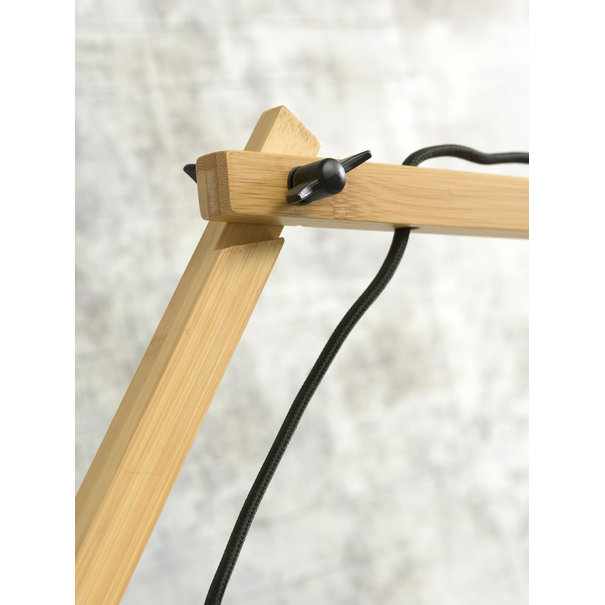 Good&Mojo Good&Mojo wandlamp Bali Large naturel of zwart met lange arm