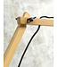 Good&Mojo wandlamp Bali Large naturel of zwart met lange arm
