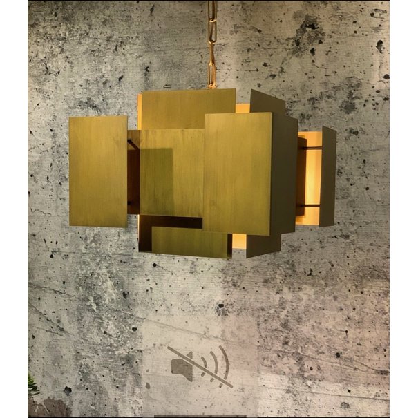 Leclercq & Bouwman Hanglamp LUX in Brass of Industrial Dark