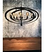 Hanglamp Malibu in bladzilver of industrial dark