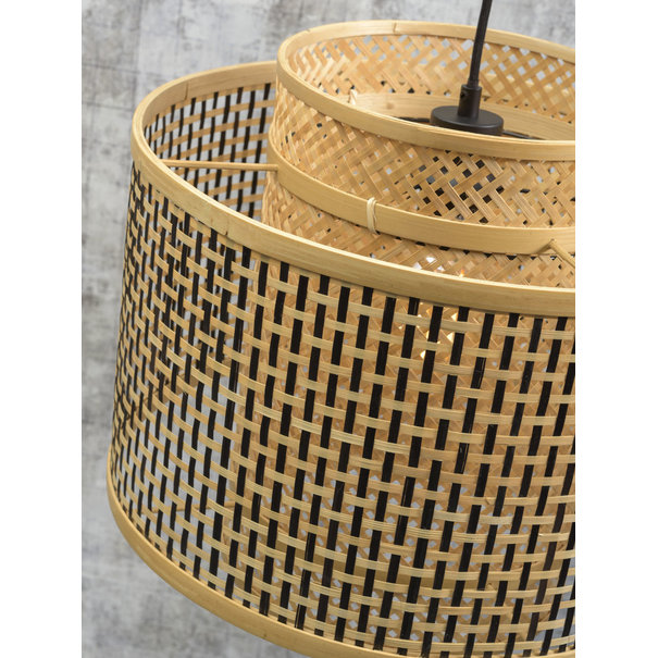 Good&Mojo Vloerlamp Bhutan bamboe naturel met lange arm