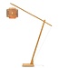 Good&Mojo Vloerlamp Bhutan met lange arm