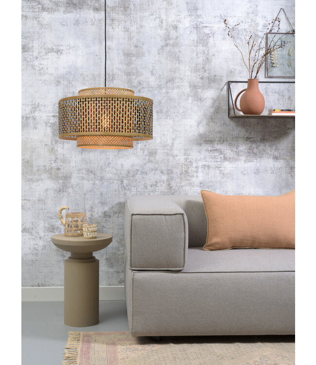 Hanglamp Bhutan bamboe in 2 maten