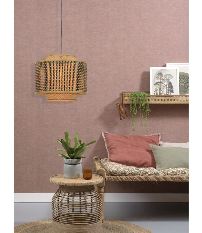 Hanglamp Bhutan bamboe in 2 maten