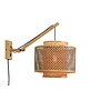 Wandlamp Bhutan bamboe naturel