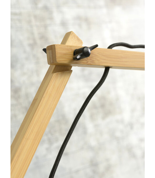 Wandlamp Bhutan bamboe naturel verstelbaar op 2 punten
