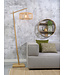 Vloerlamp BROMO bamboe naturel met lampenkap in 2 maten