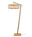 Vloerlamp BROMO bamboe naturel met lampenkap in 2 maten