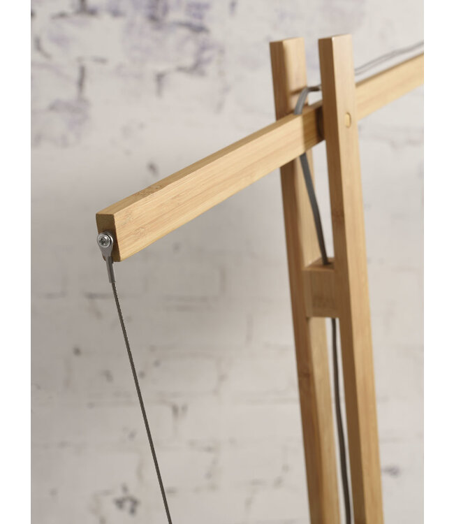 Vloerlamp BROMO bamboe naturel XL verstelbaar