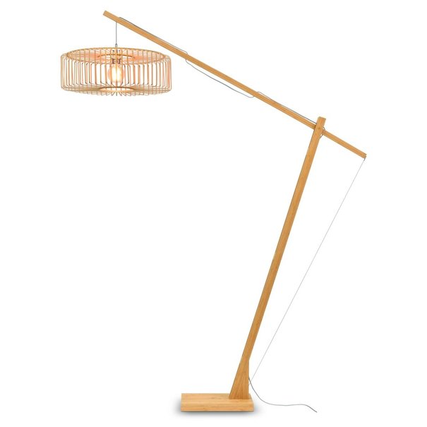 Good&Mojo Vloerlamp BROMO bamboe naturel XL verstelbaar