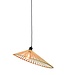 Hanglamp BROMO bamboe naturel met asymmetrische lampenkap in 3 maten