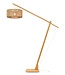 Vloerlamp IGUAZU XL met lange arm in 2 kleuren