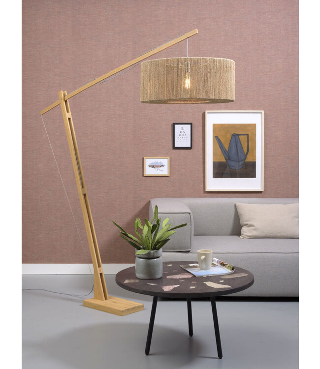 Vloerlamp IGUAZU XL met lange arm in 2 kleuren