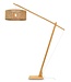 Vloerlamp IGUAZU XL met lange arm in 2 kleuren