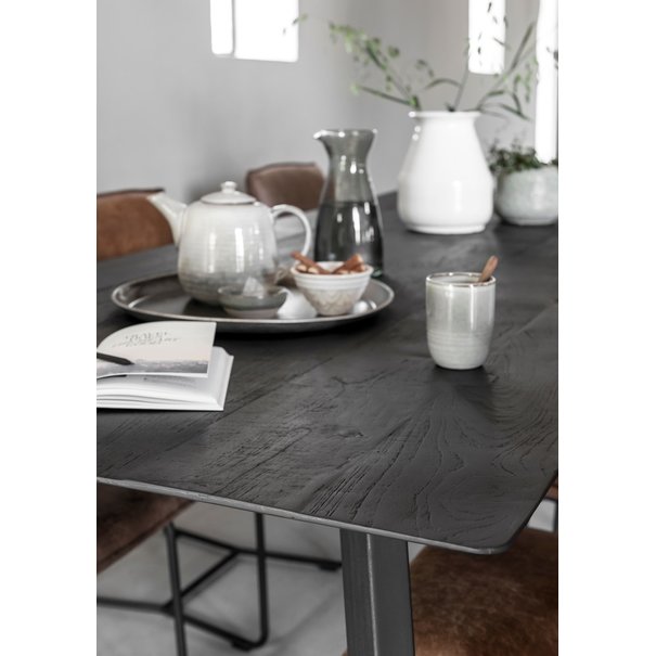 DTP Home Eettafel Timeless Black Shape, langwerpig