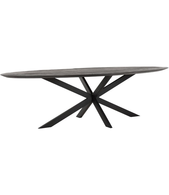 Eettafel Timeless Black Shape, Ovaal