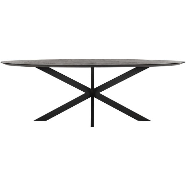 DTP Home Eettafel Timeless Black Shape, Ovaal