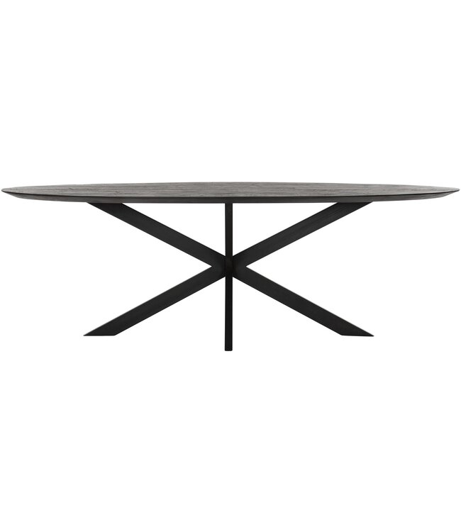 Eettafel Timeless Black Shape, Ovaal