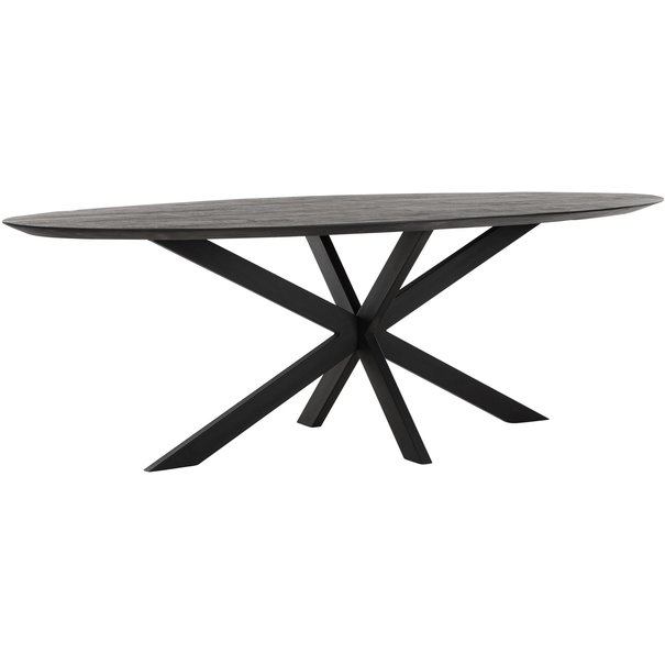 DTP Home Eettafel Timeless Black Shape, Ovaal