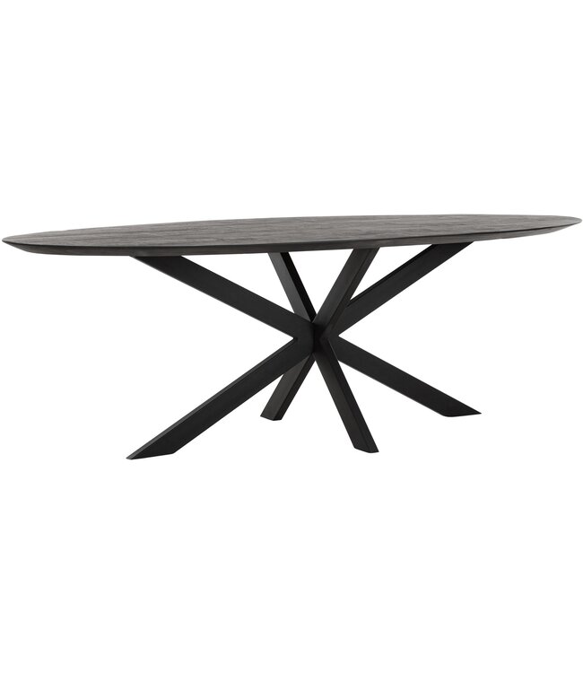 Eettafel Timeless Black Shape, Ovaal
