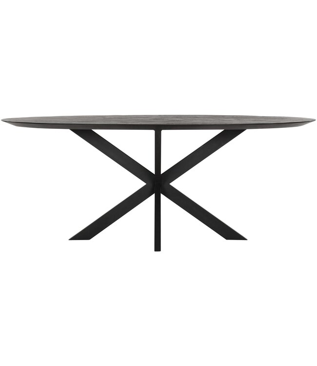 Eettafel Timeless Black Shape, Ovaal