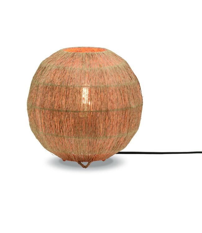 Tafellamp IGUAZU jute globe