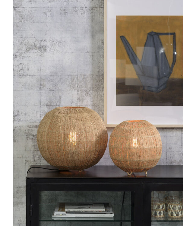 Tafellamp IGUAZU jute globe