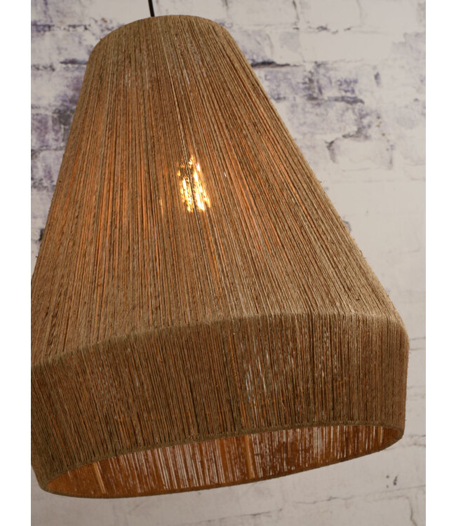 Hanglamp Iguazu cone in jute naturel | 2 maten