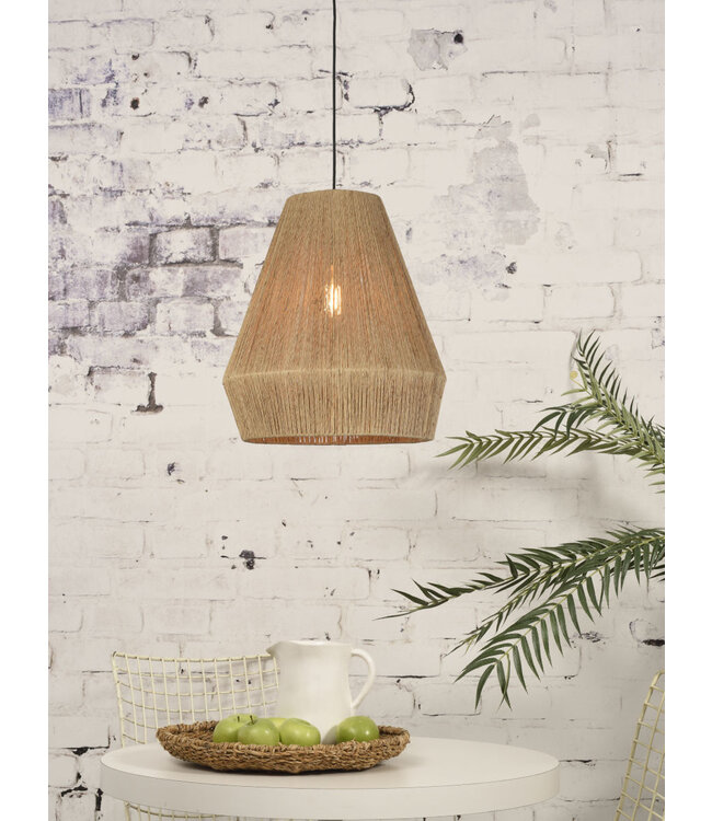 Hanglamp Iguazu cone in jute naturel | 2 maten