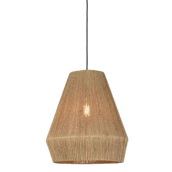 Good&Mojo Hanglamp Iguazu cone in jute naturel | 2 maten