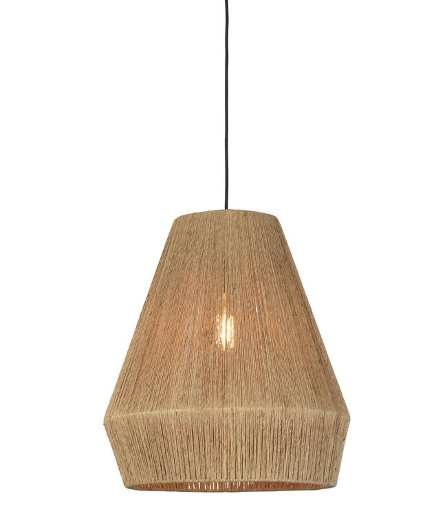 Hanglamp Iguazu cone in jute naturel | 2 maten