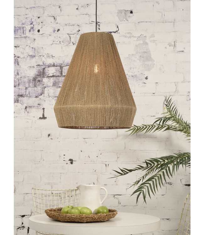 Hanglamp Iguazu cone in jute naturel | 2 maten