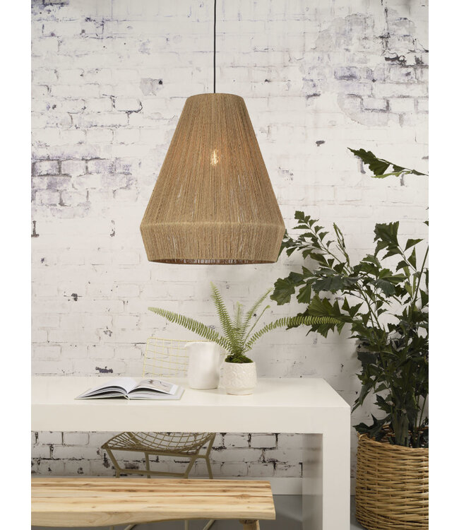 Hanglamp Iguazu cone in jute naturel | 2 maten