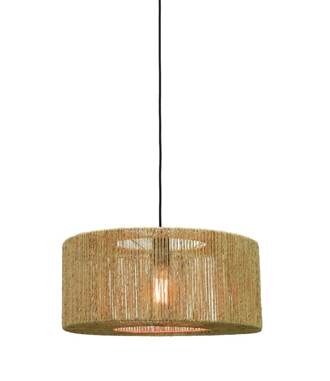 Hanglamp Iguazu rond in jute naturel | 2 maten