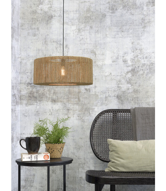 Hanglamp Iguazu rond in jute naturel | 2 maten