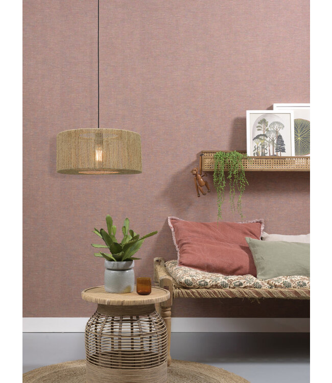 Hanglamp Iguazu rond in jute naturel | 2 maten