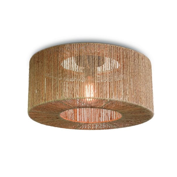 Good&Mojo Good&Mojo plafondlamp Iguazu rond in jute naturel