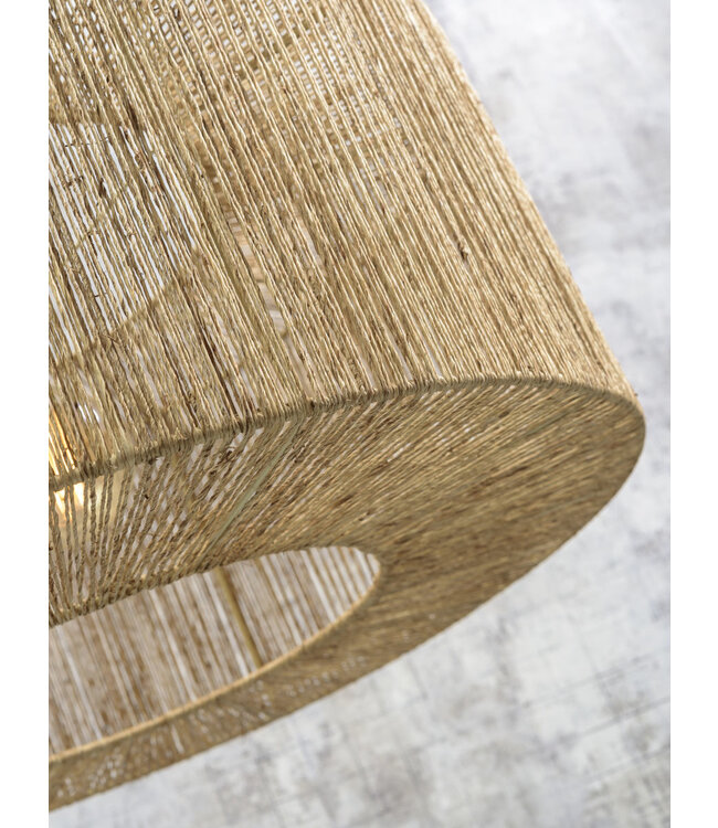 Good&Mojo plafondlamp Iguazu rond in jute naturel